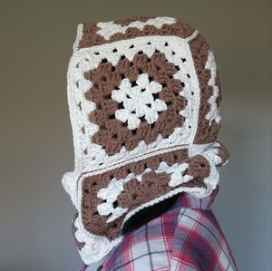 Handmade Crochet Granny Square Balaclava